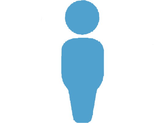 three person icons with one highlighted